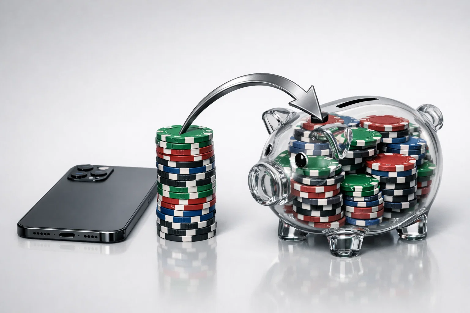 Smiling coin with cashback bonus hug